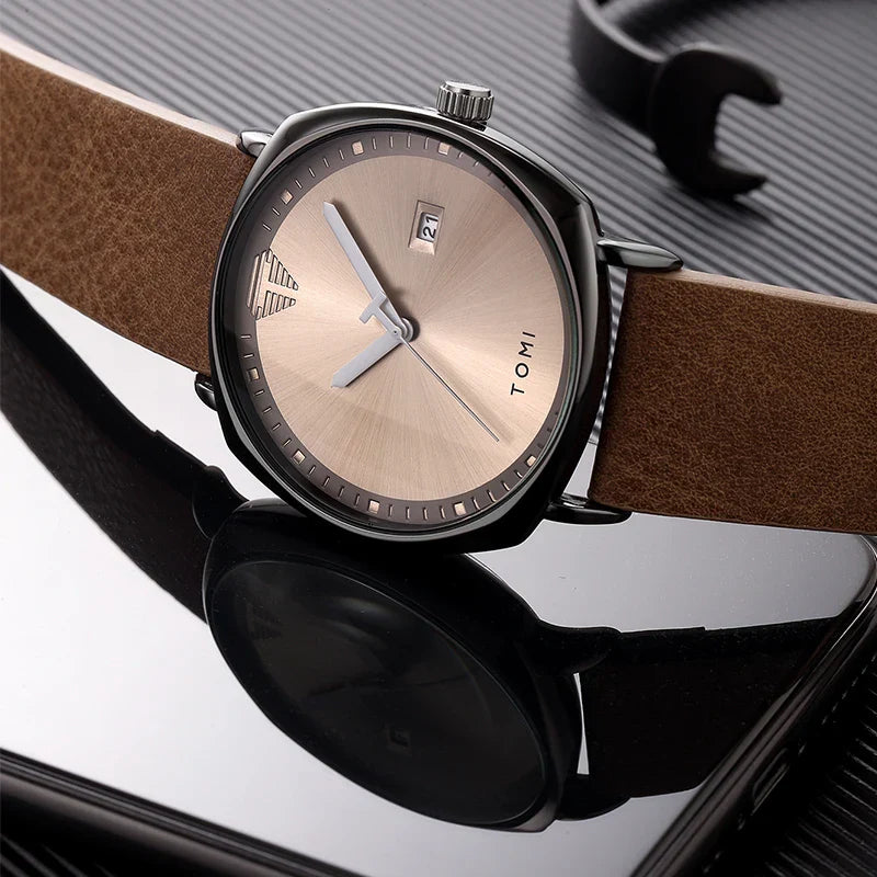 Luxury TOMl Classy AIpine Square Branded Watch