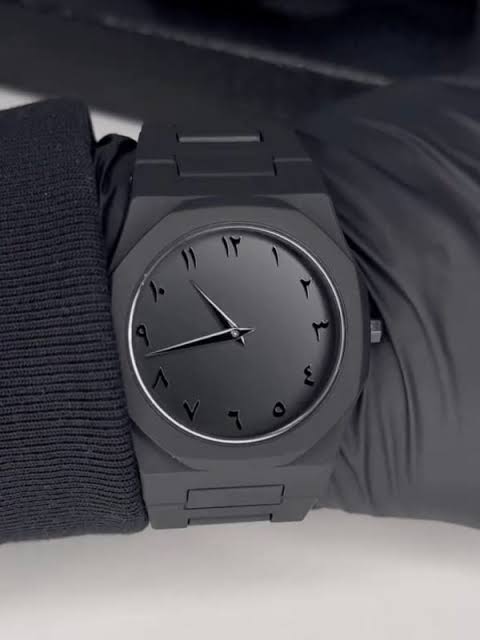 Arabic Aura Black Dial Watch