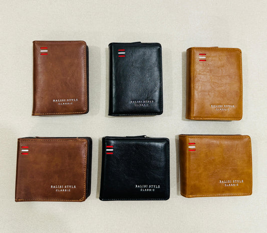 Crafted Balisi Imported Bi Fold And Zipper Wallet